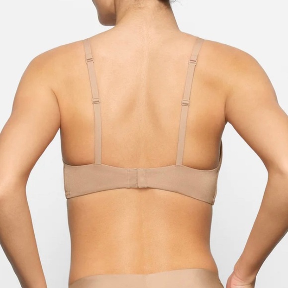SKIMS LIGHTLY LINED WIRELESS BRA IN OCHRE SIZE 38DD NWT $60 - Picture 4 of 11